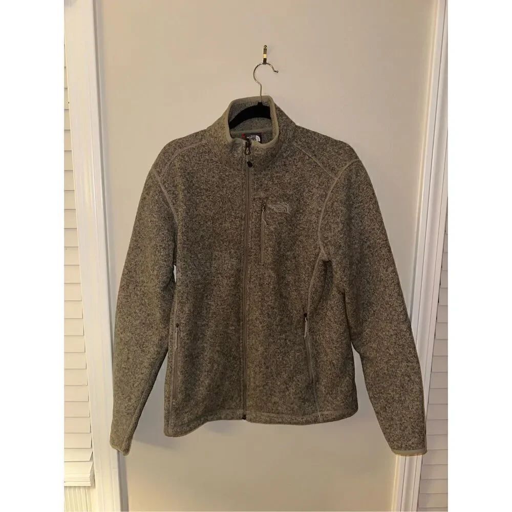 The North Face Men’s Sweater Fleece Quarter Zip, Size Small, Heather Grey